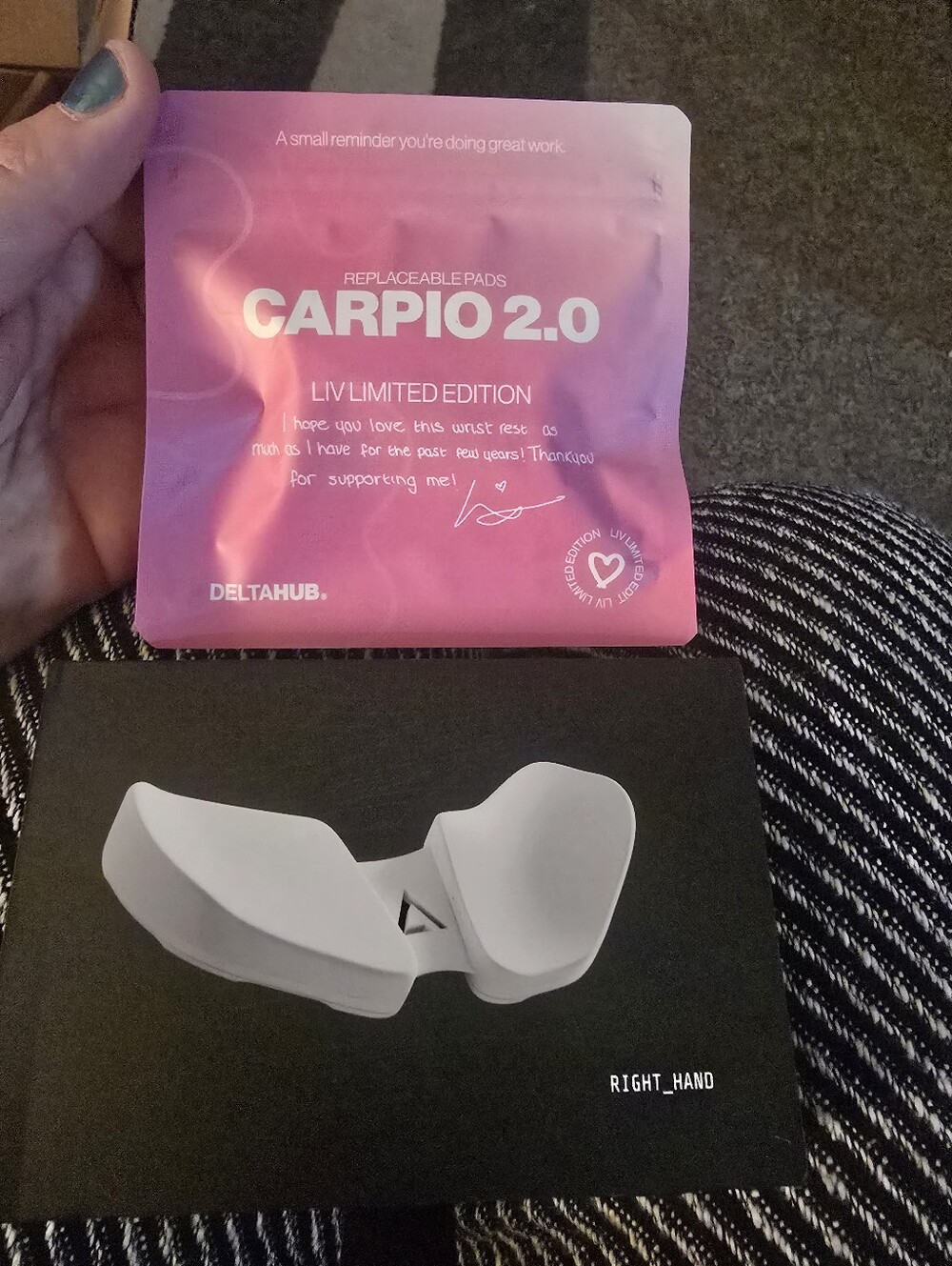 Delta Carpio 2.0 Replaceable Pads (Pink) - Right Hand